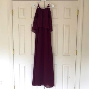 David’s Bridal Wine Bridesmaid Dress Size 8